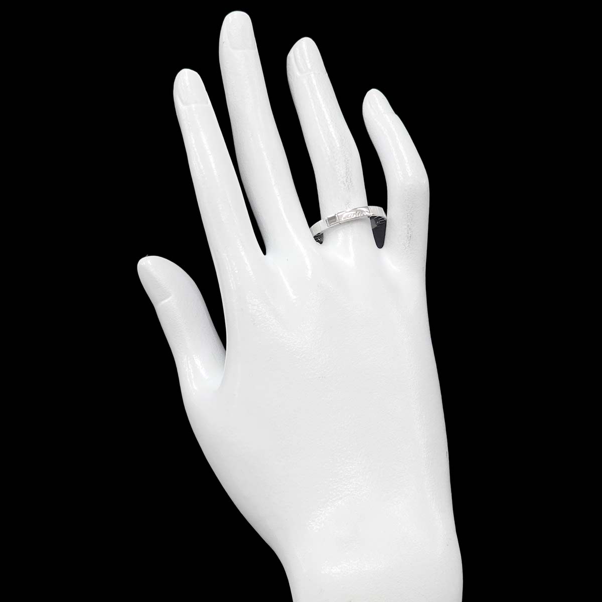 Laniere Ring 18K White Gold 750 Size57 7.5-7.75(US)