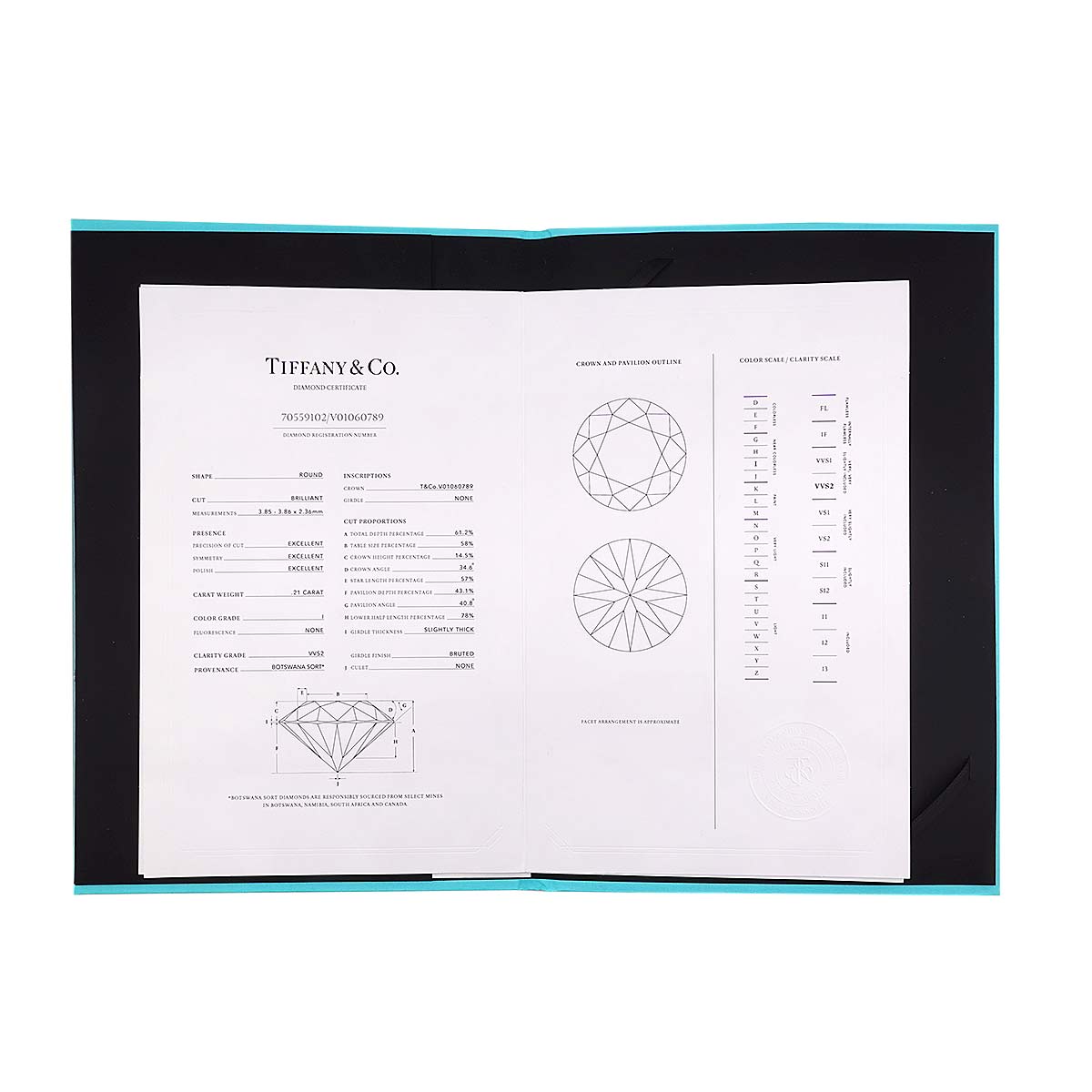 Solitaire Diamond 0.21ct I/VVS2/3EX Ring Pt Size5.75-6(US)