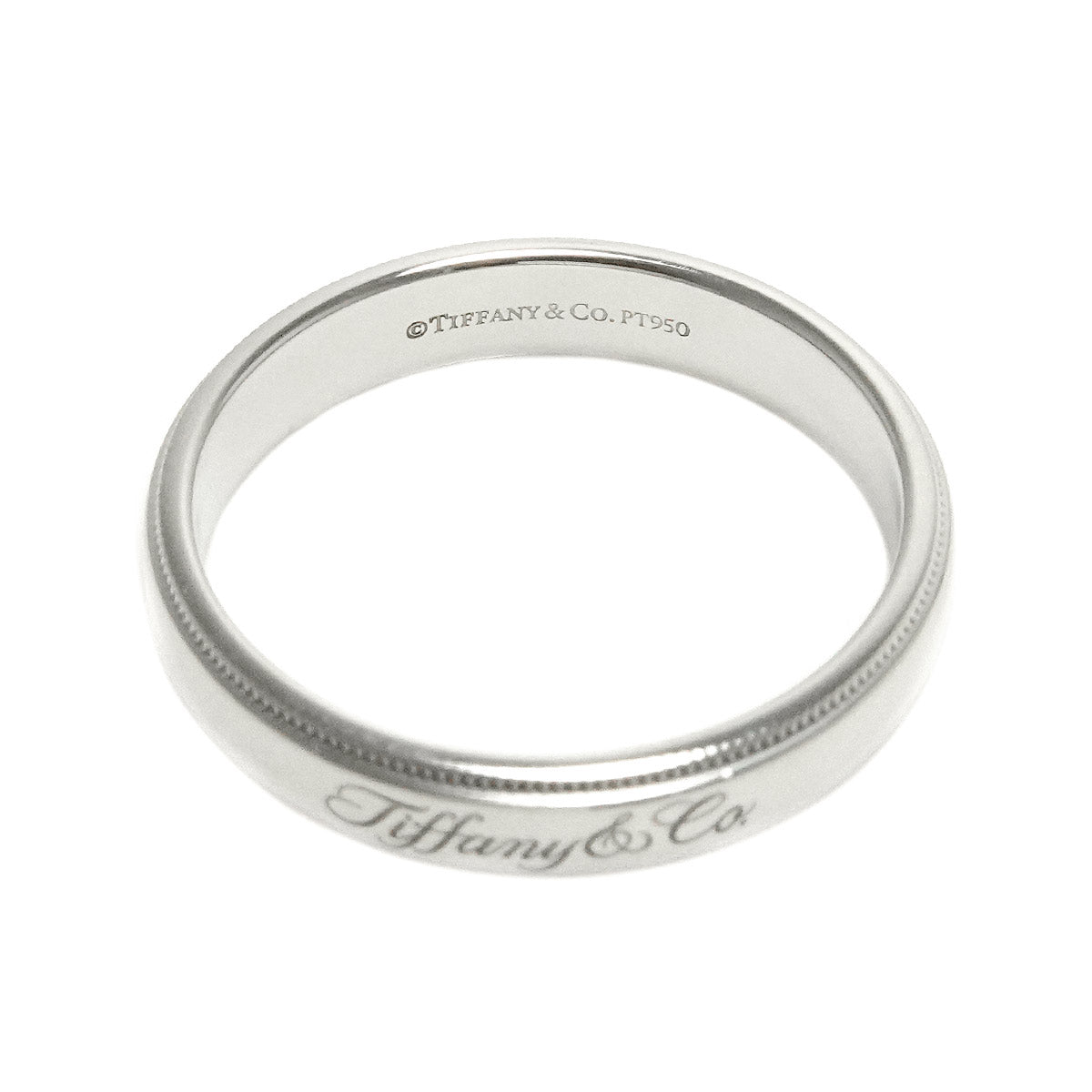 Nots Milgrain Ring Pt Platinum Size9.75-10(US)