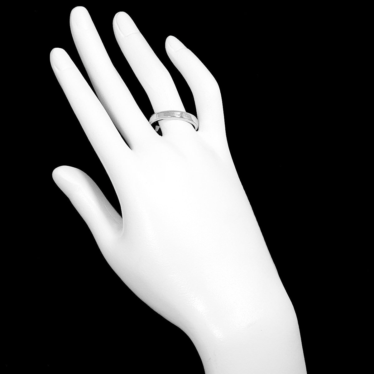 Nots Milgrain Ring Pt Platinum Size9.75-10(US)