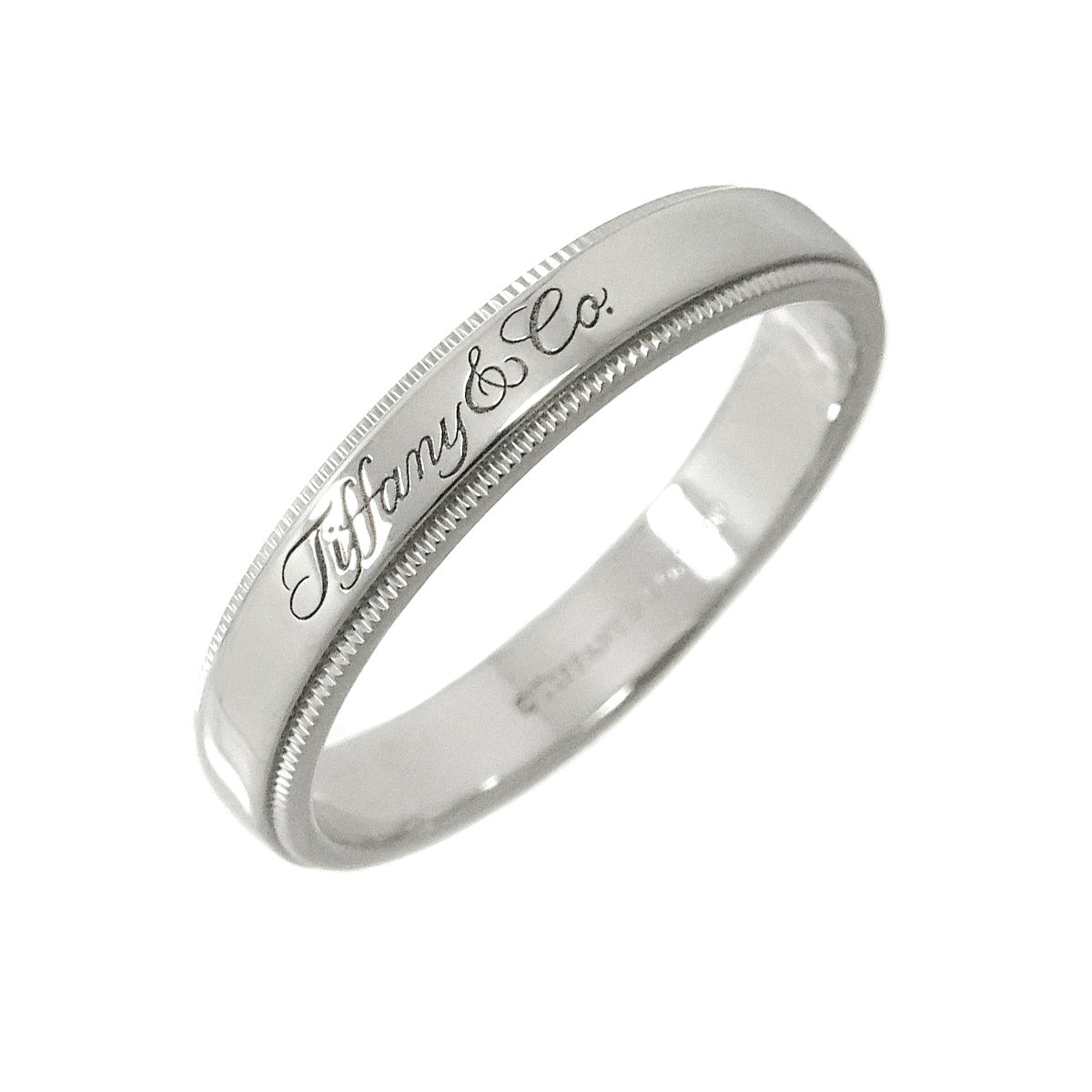 Nots Milgrain Ring Pt Platinum Size9.75-10(US)