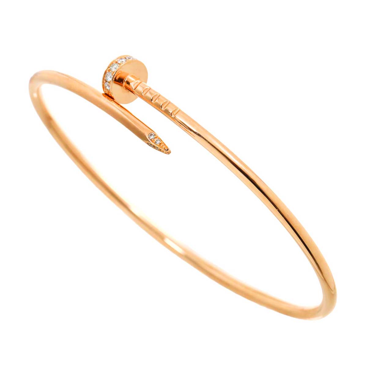 Juste Un Clou Diamond Bracelet SM 18K PG 750 size16