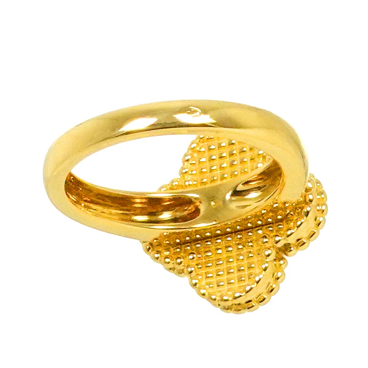 Alhambra onyx Diamond Ring 18K YG size49 4.75-5(US)