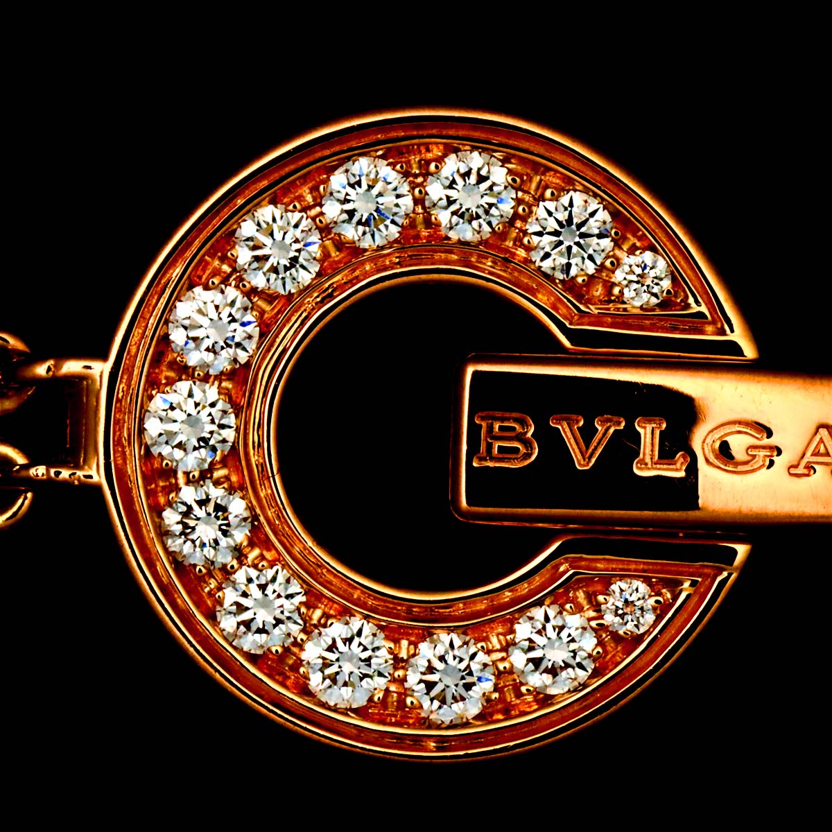 BVLGARIBVLGARI Diamond Bracelet 18K PG 750 size sm