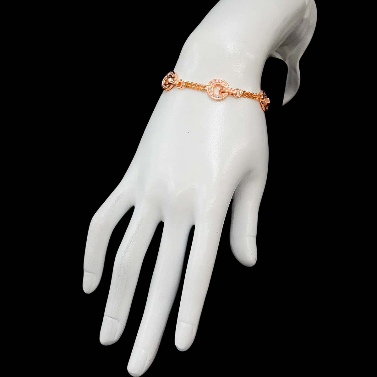 BVLGARIBVLGARI Diamond Bracelet 18K PG 750 size sm