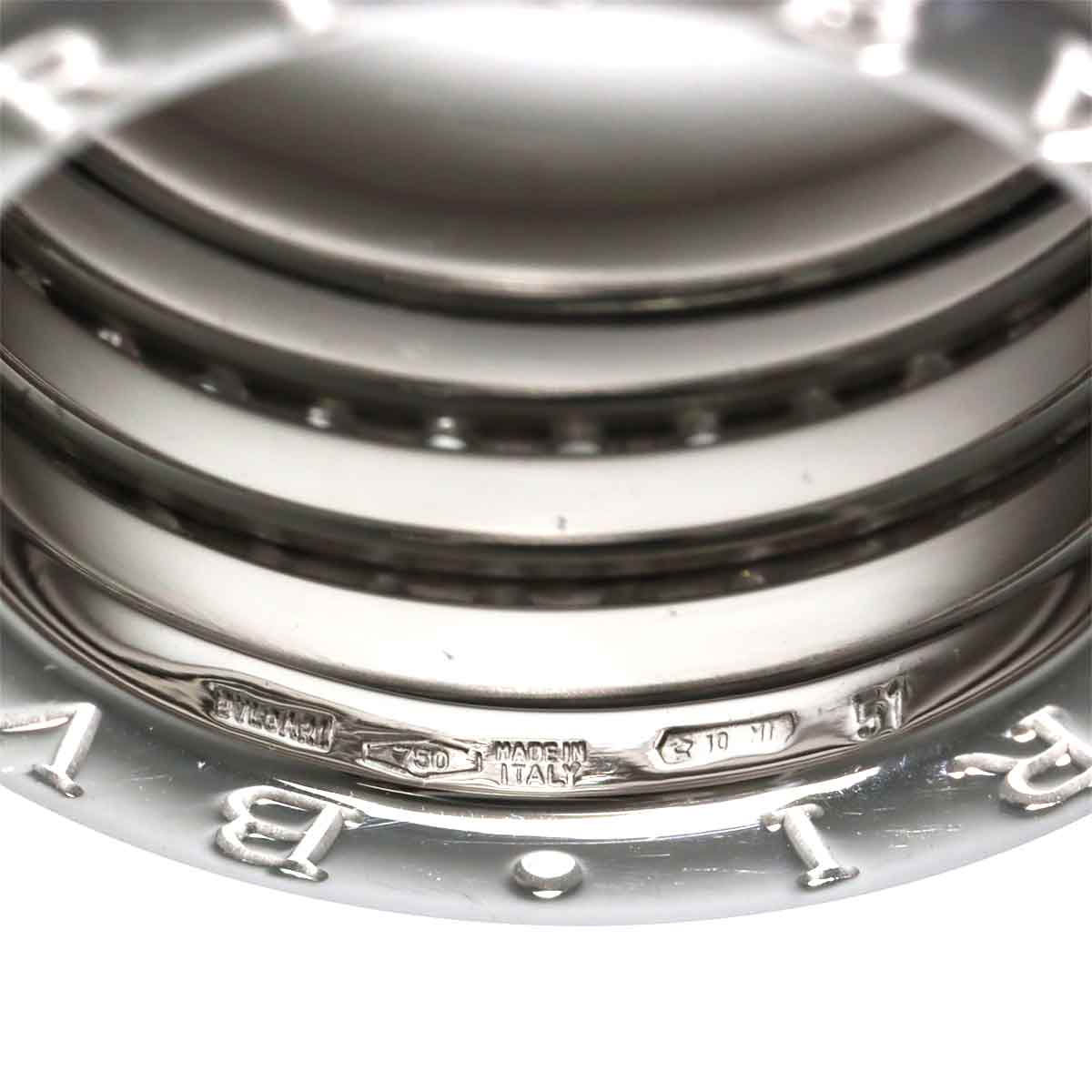 B-zero1 4Band Pave Diamond Ring 18K WG 750 size51 5.5-5.75(US)