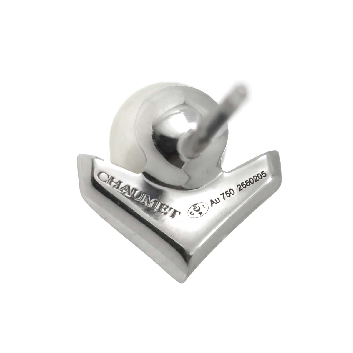 Josephine Akoya Pearl Diamond Earrings Pierced 18K WG 750