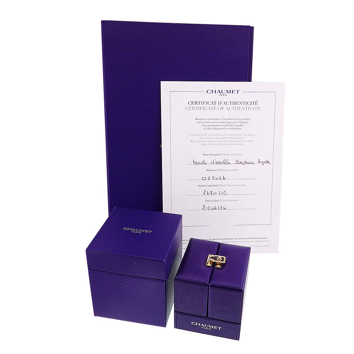 Josephine Akoya Pearl Diamond Earrings Pierced 18K WG 750