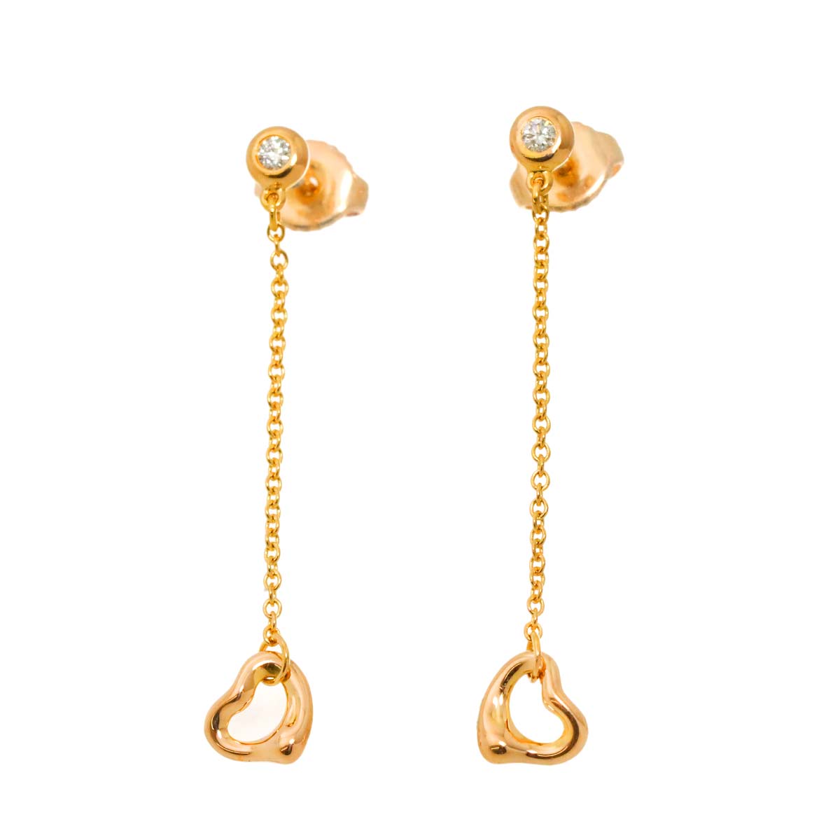 By The Yard Diamond Earrings Pierced 18K PG 750