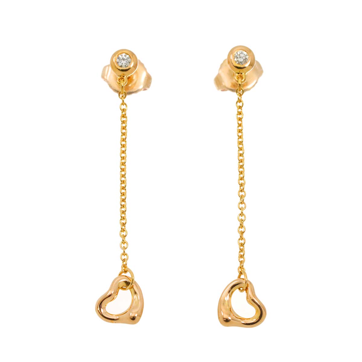 By The Yard Diamond Earrings Pierced 18K PG 750