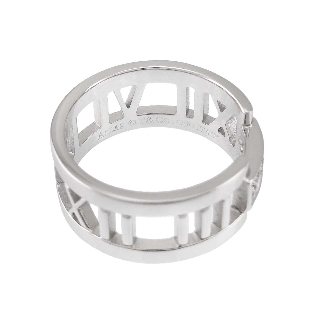 Atlas Diamond Ring 18K White Gold 750 size5.25(US)