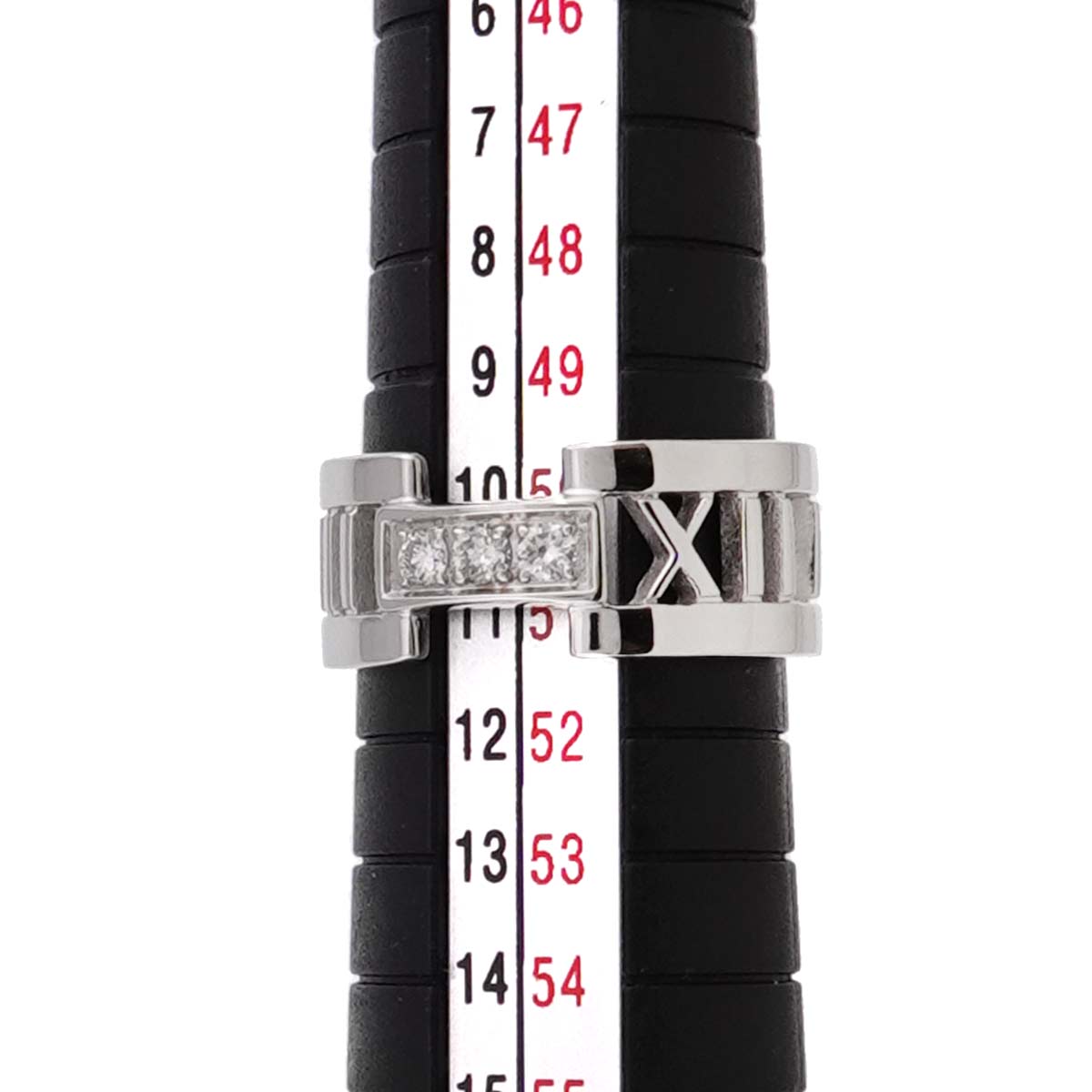 Atlas Diamond Ring 18K White Gold 750 size5.25(US)