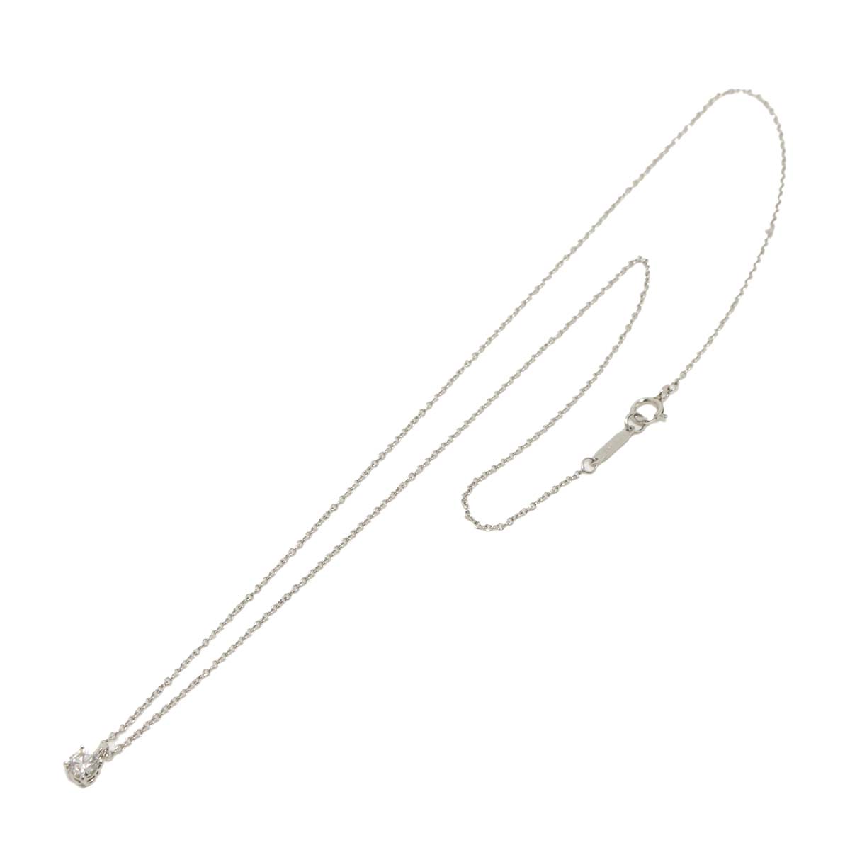 Solitaire Diamond Necklace Platinum