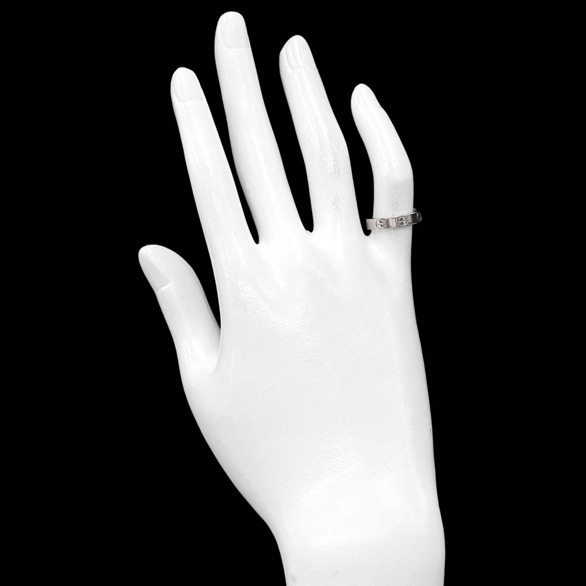 Mini Love Ring 18K White Gold 750 size48 4.5(US)
