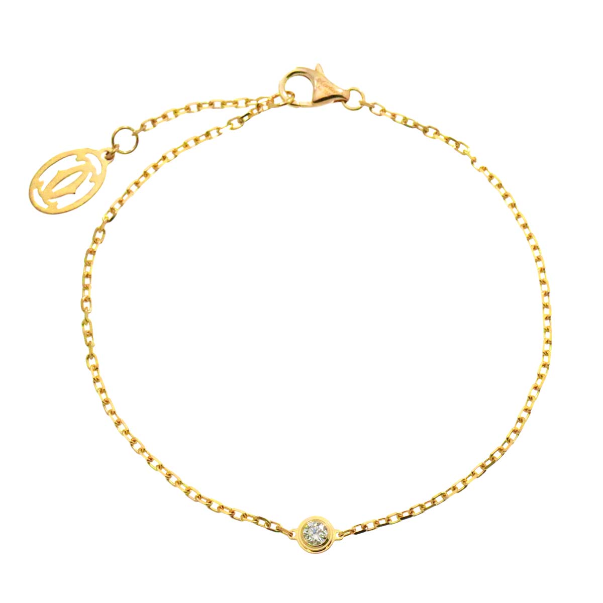 d Amour Diamond Bracelet SM 18K Yellow Gold 750