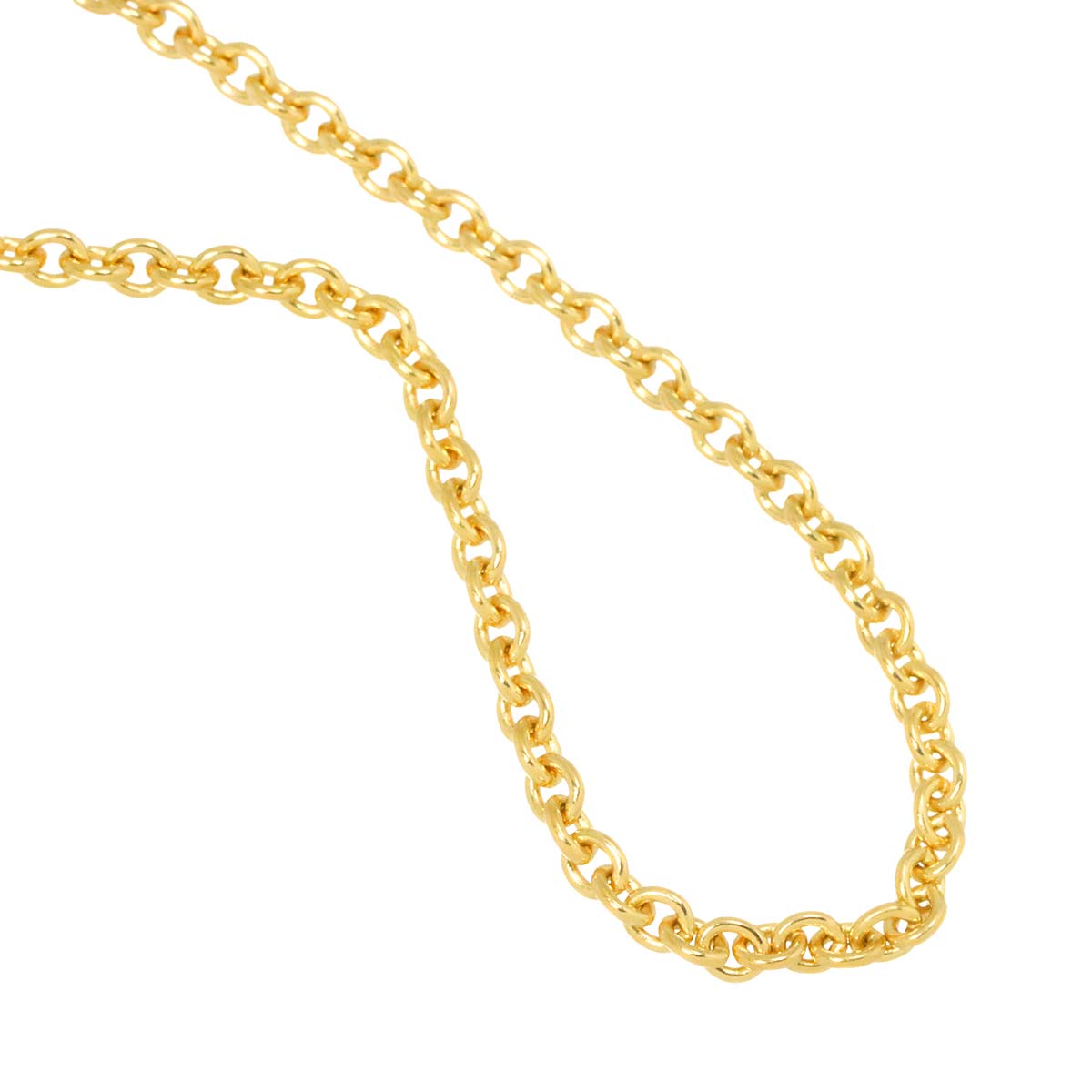 Chain Necklace 18K YG Yellow Gold 750