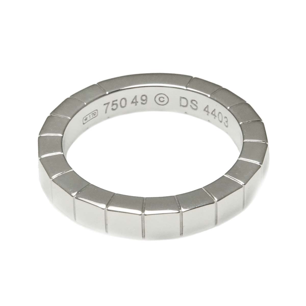 Laniere Ring 18K White Gold 750 Size49 4.75-5(US)