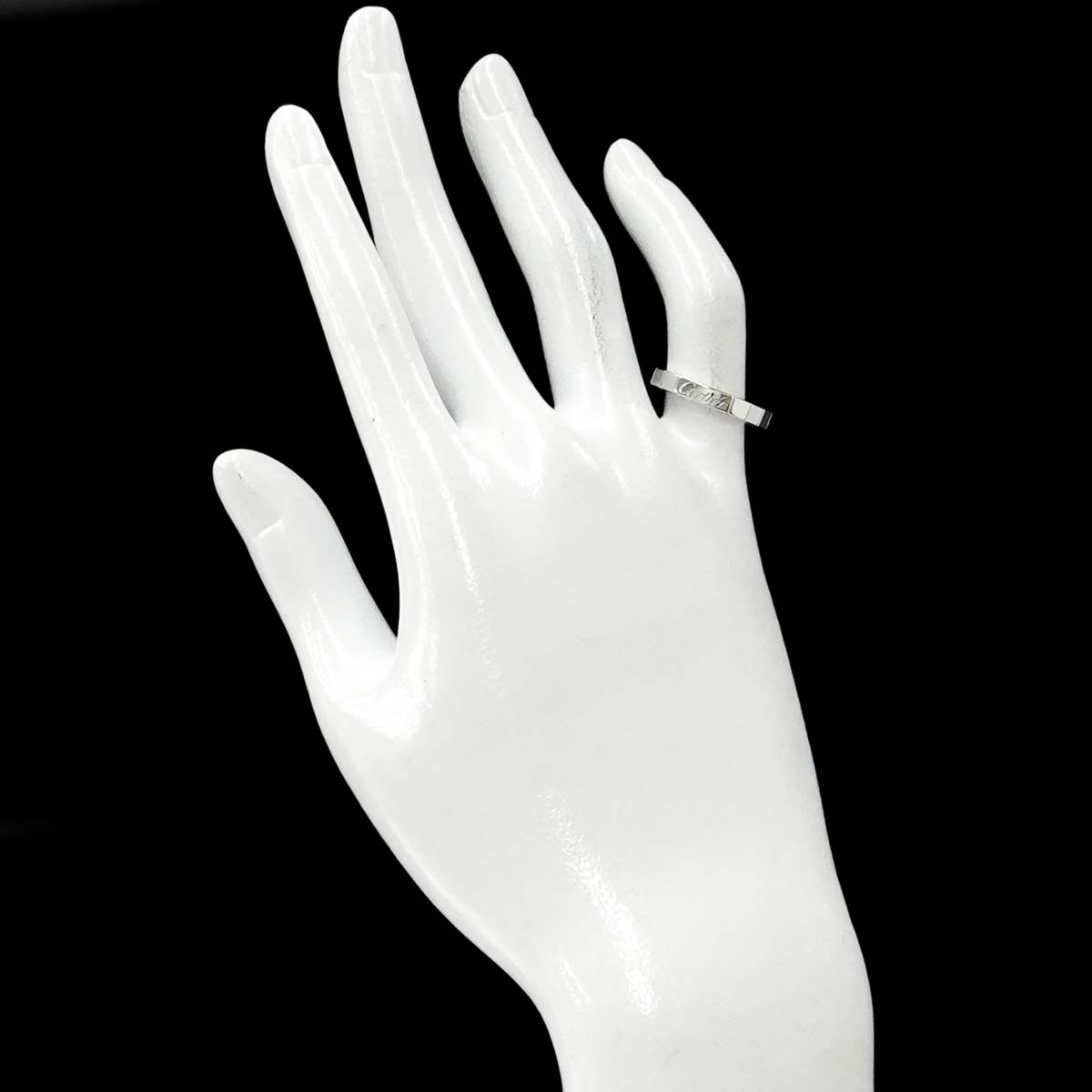 Laniere Ring 18K White Gold 750 Size49 4.75-5(US)