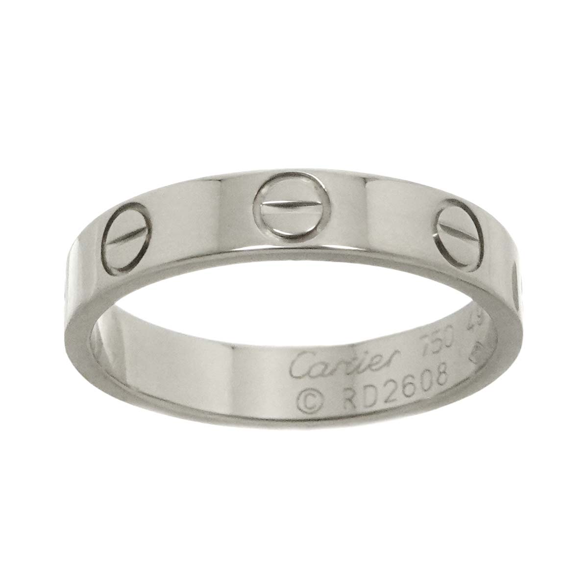 Mini Love Ring 18K White Gold 750 size49 4.75-5(US)