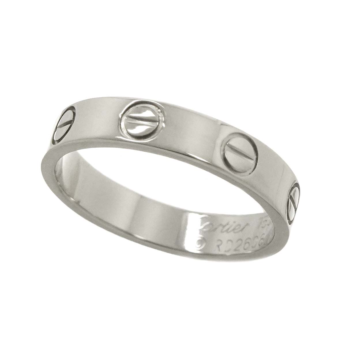 Mini Love Ring 18K White Gold 750 size49 4.75-5(US)
