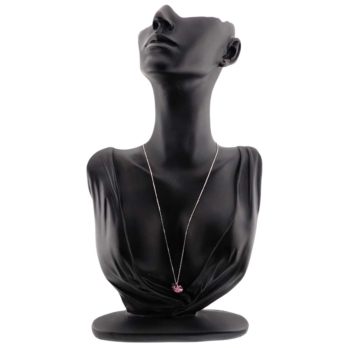 Tourmaline Necklace 18K White Gold 750