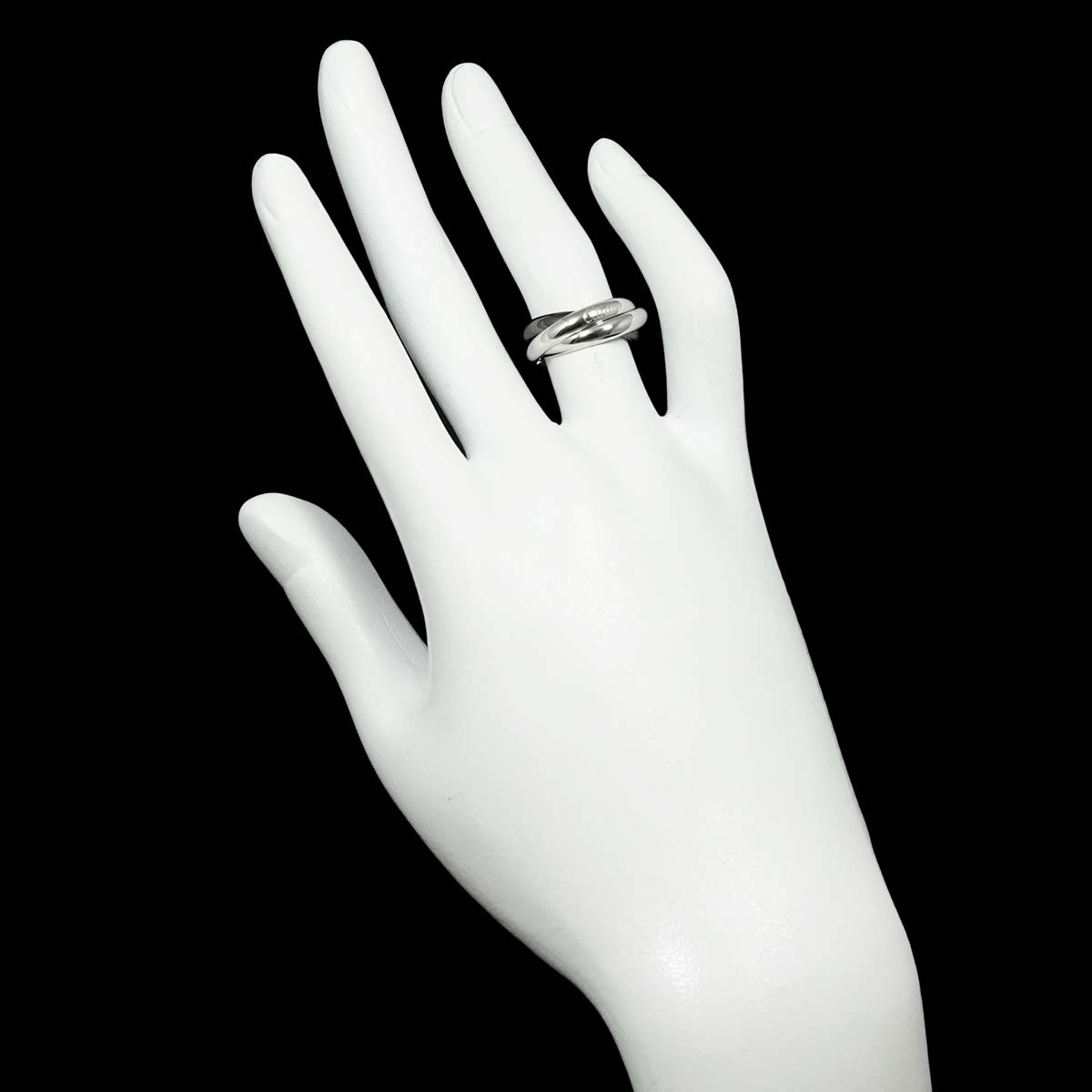 Trinity Ceramic Ring K18 White Gold 750 size48 4.5(US)