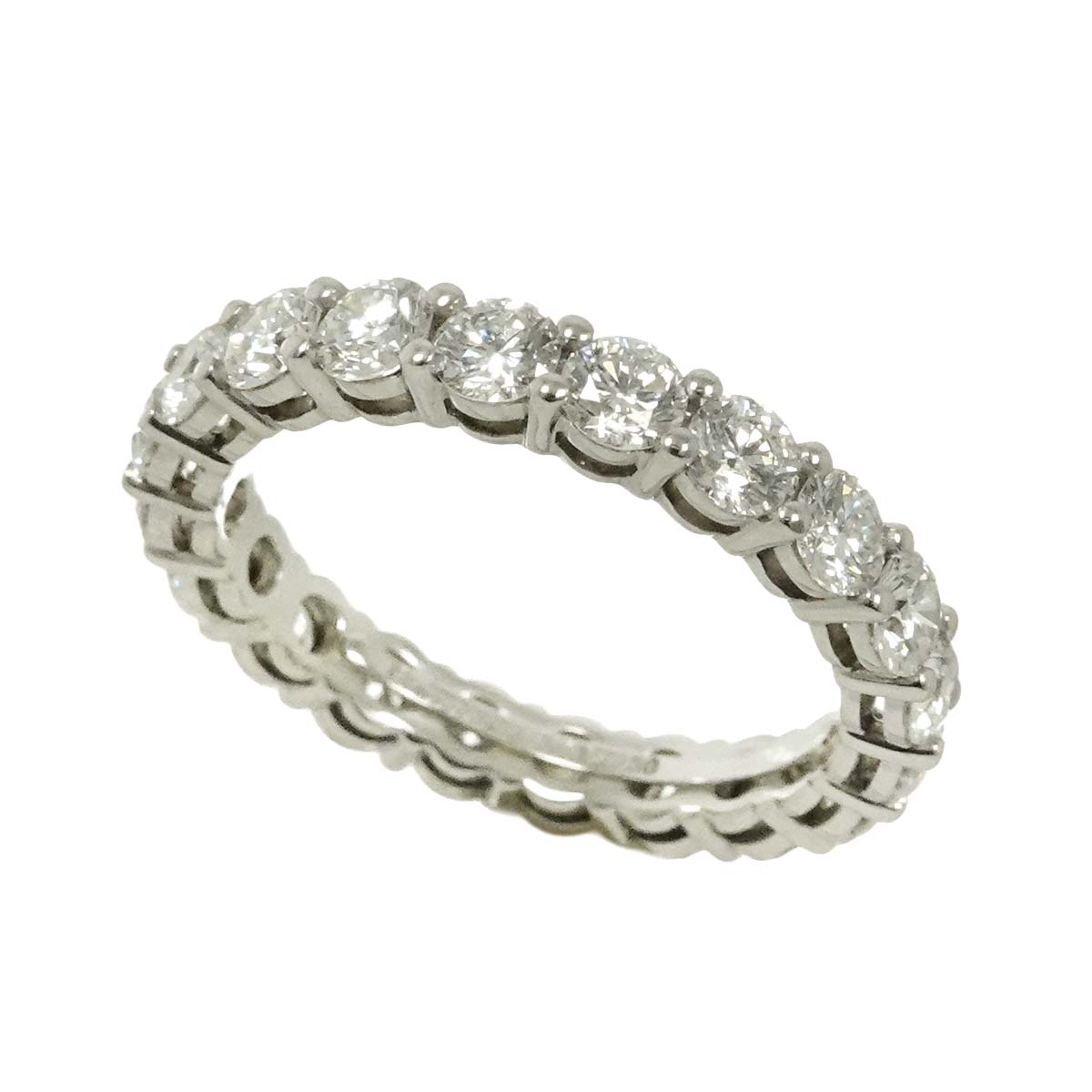 Forever Full Diamond Ring Platinum size4.5(US)