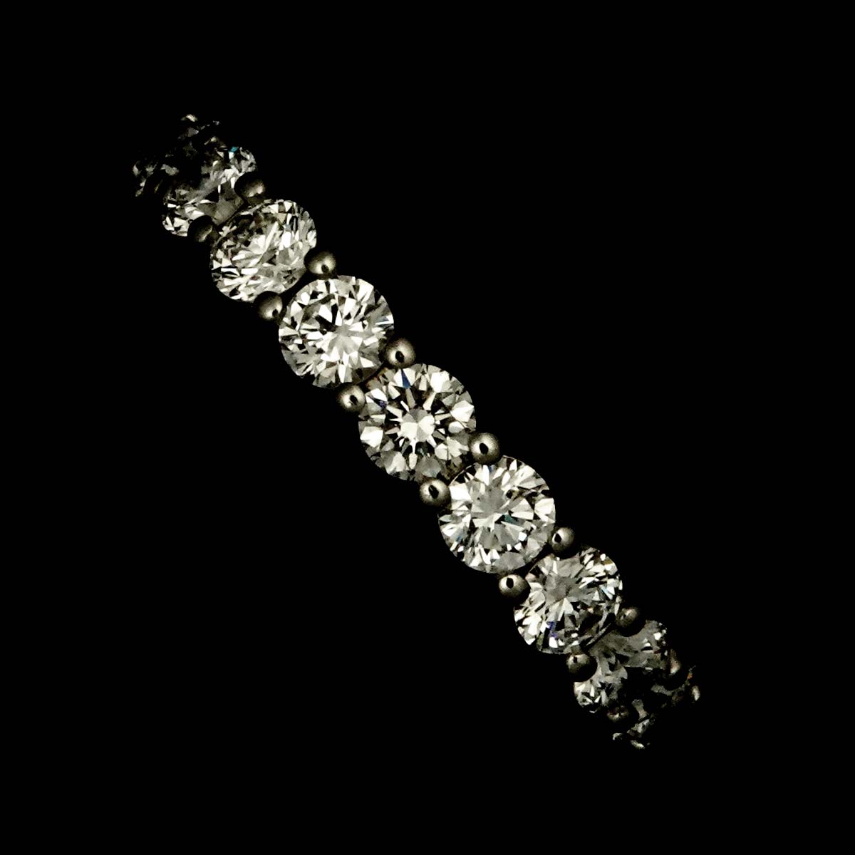 Forever Full Diamond Ring Platinum size4.5(US)