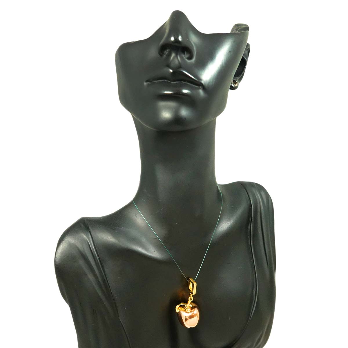 Apple motif Pendant Top 18K PG YG 750