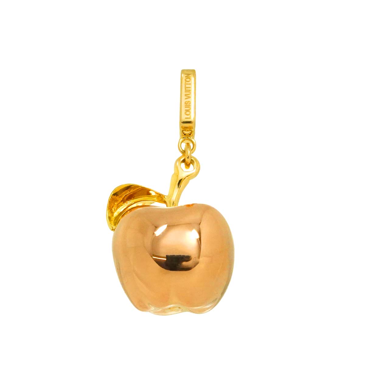 Apple motif Pendant Top 18K PG YG 750