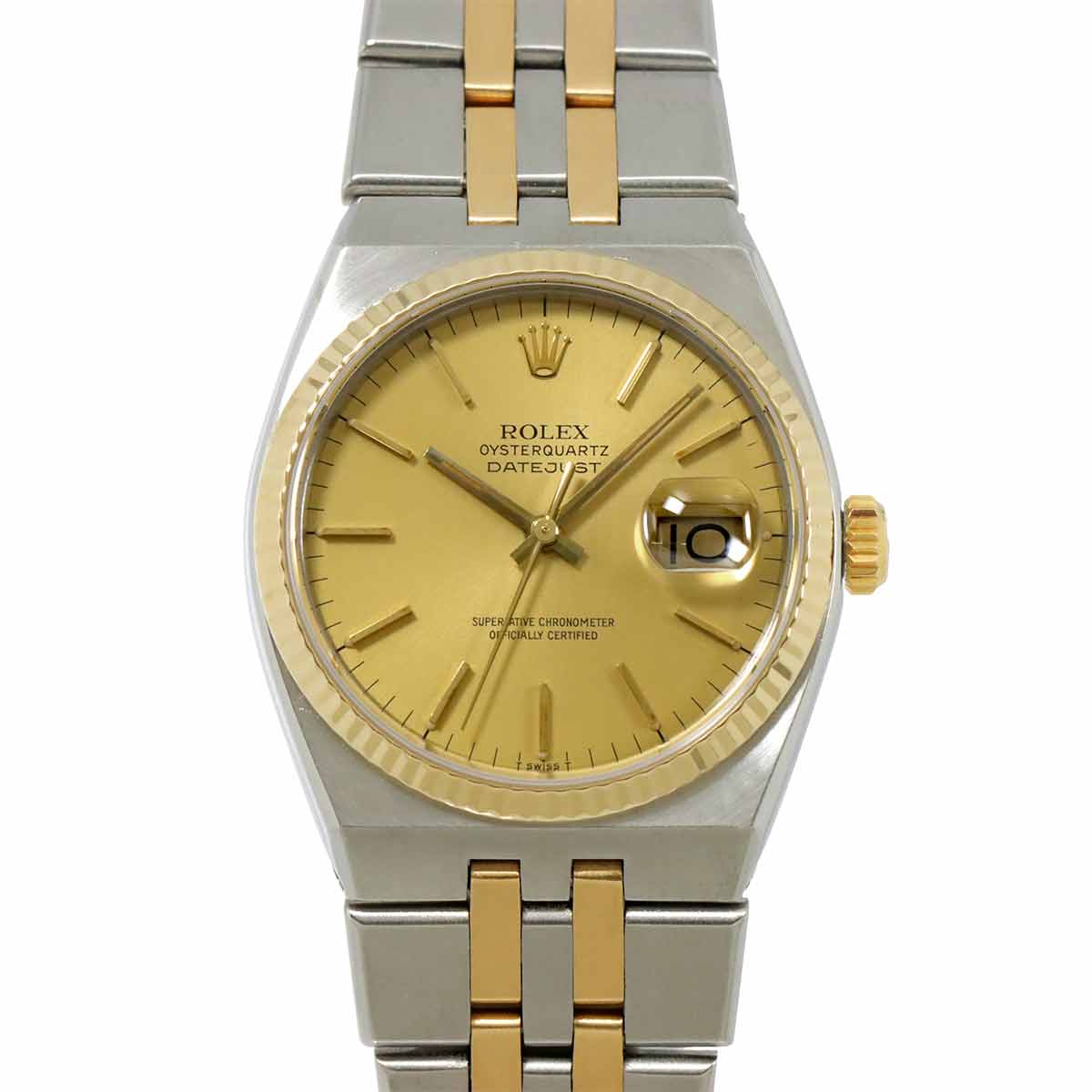 Oyster Quartz Datejust 17013 Serial 6 750 Yellow Gold Watch