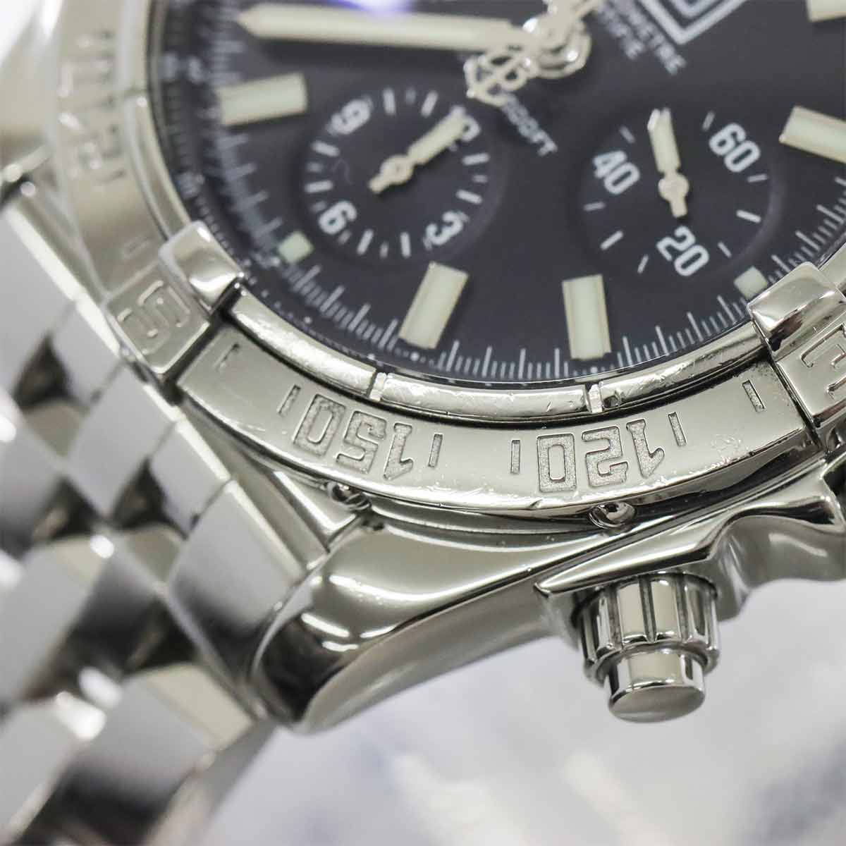 Chronomat Black Bird A44359 Automatic Date Black Dial