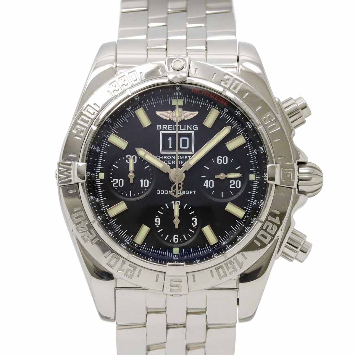 Chronomat Black Bird A44359 Automatic Date Black Dial