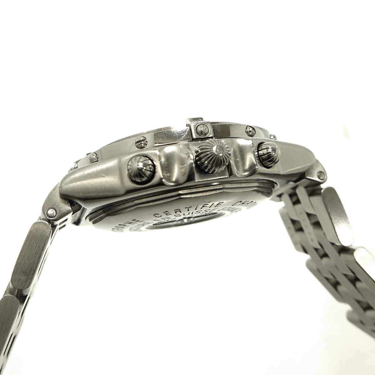 Chronomat A13350 Chronograph Date White Shell Dial Mens