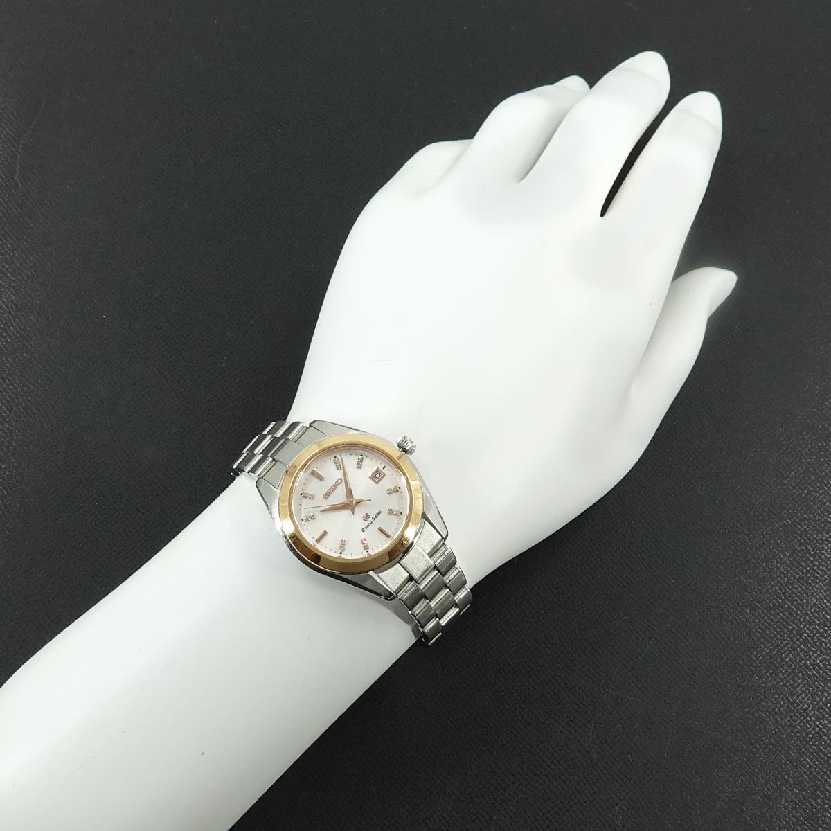GRAND SEIKO STGF074 4J52-0AB0 Date 16P Diamond Silver Dial
