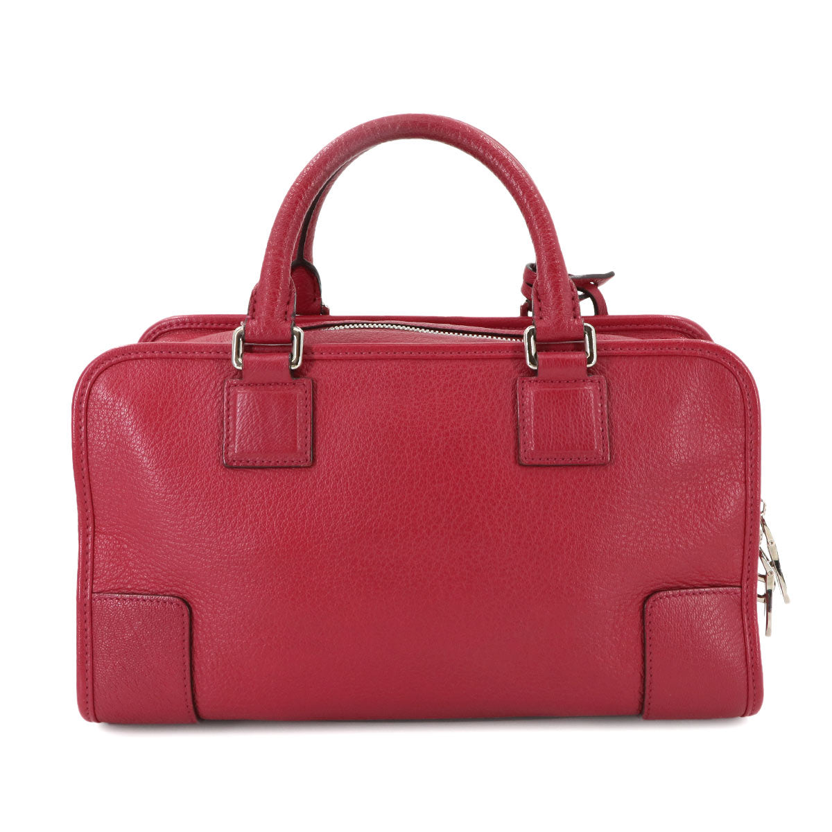 Amazona 28 Hand Bag Leather Red Anagram Purse