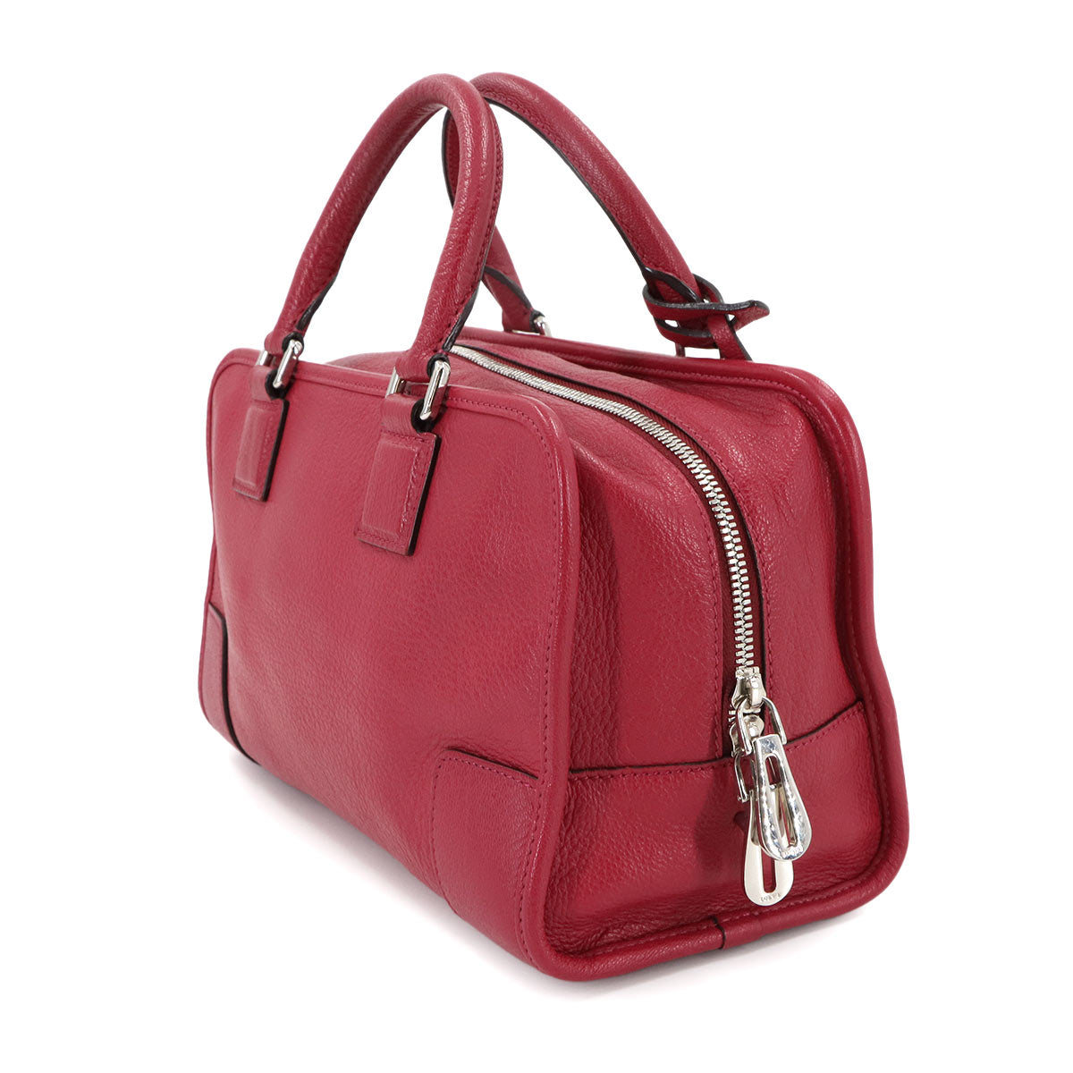 Amazona 28 Hand Bag Leather Red Anagram Purse