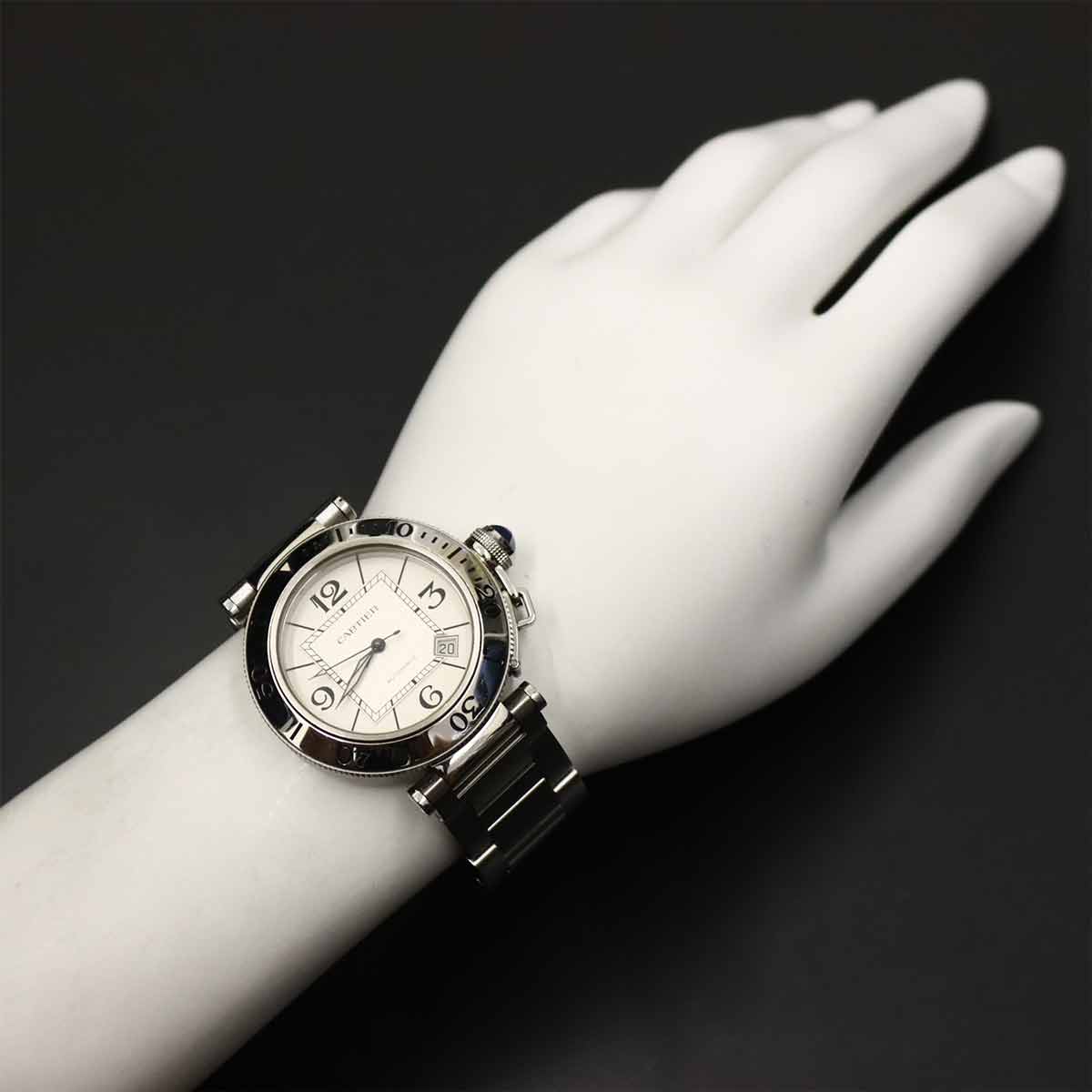 Pasha Seatimer W31080M7 Automatic Date Silver Dial Mens Watch