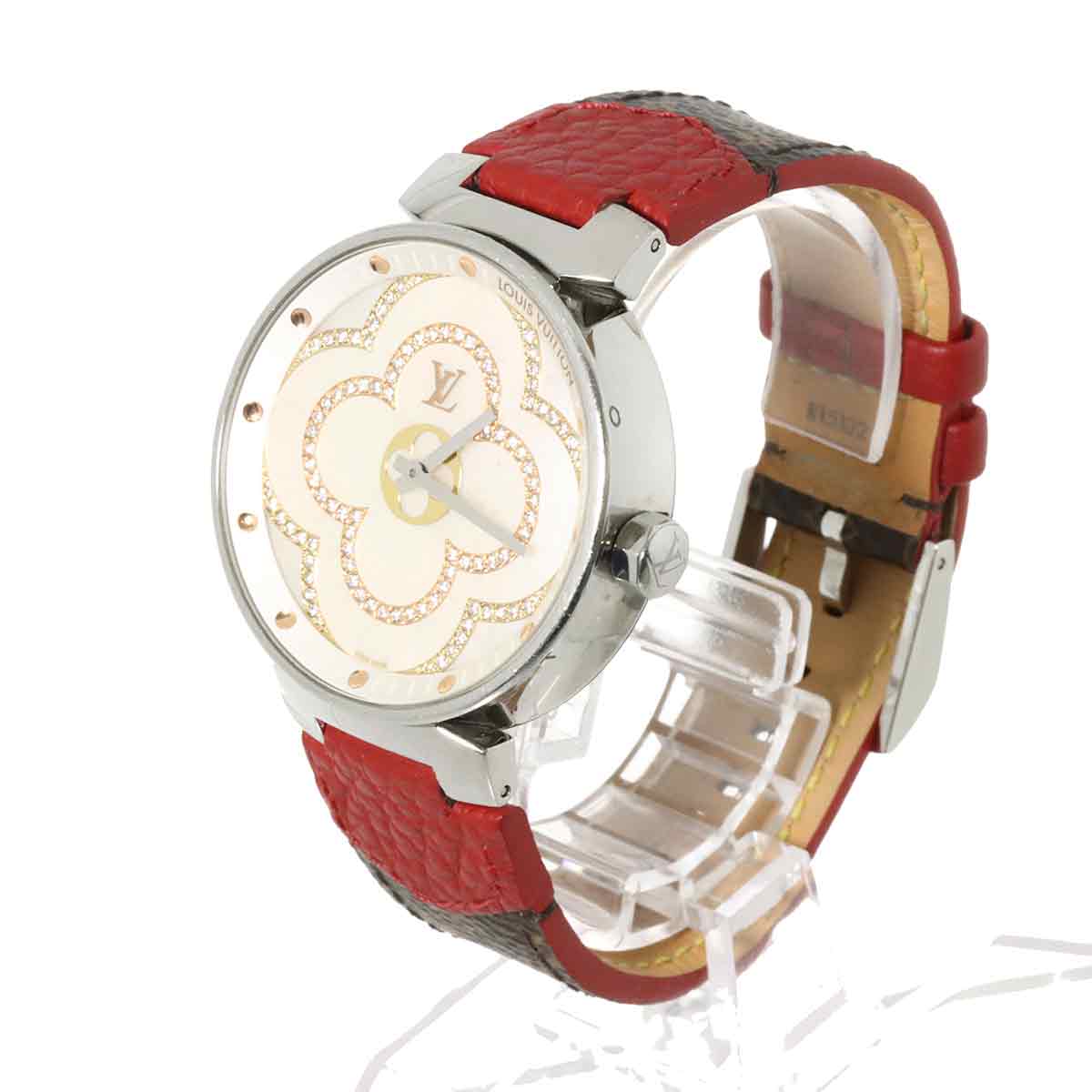 Tambour QA021 Diamond White Dial Quarts Mens watch