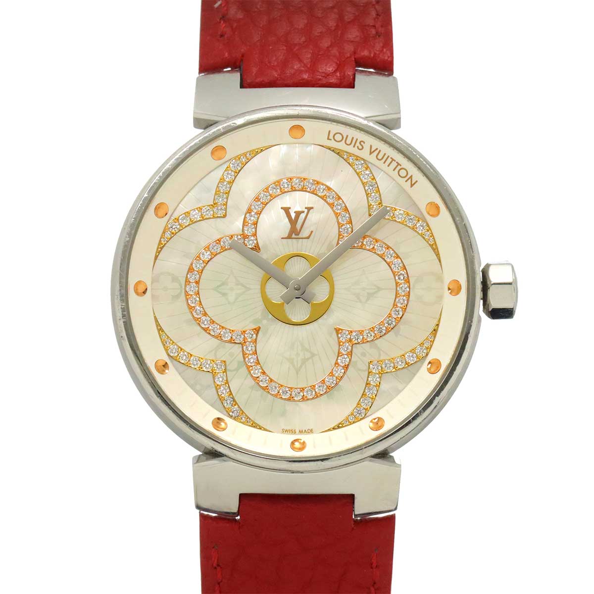 Tambour QA021 Diamond White Dial Quarts Mens watch