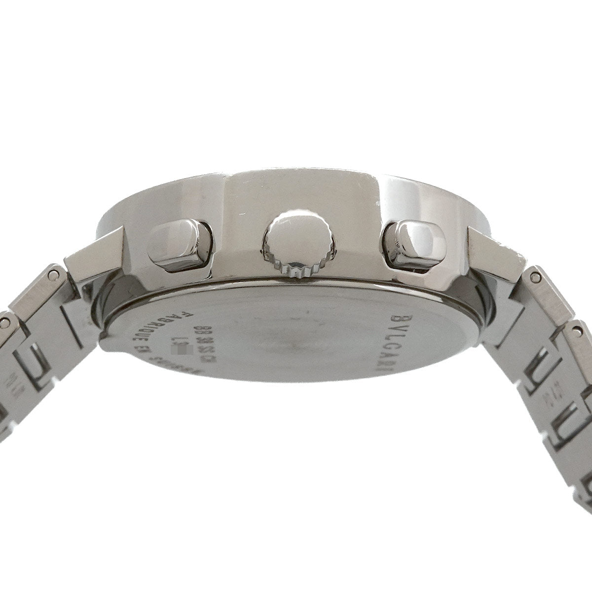 BVLGARIBVLGARI BB38SSCH Chronograph Date Black Dial Mens