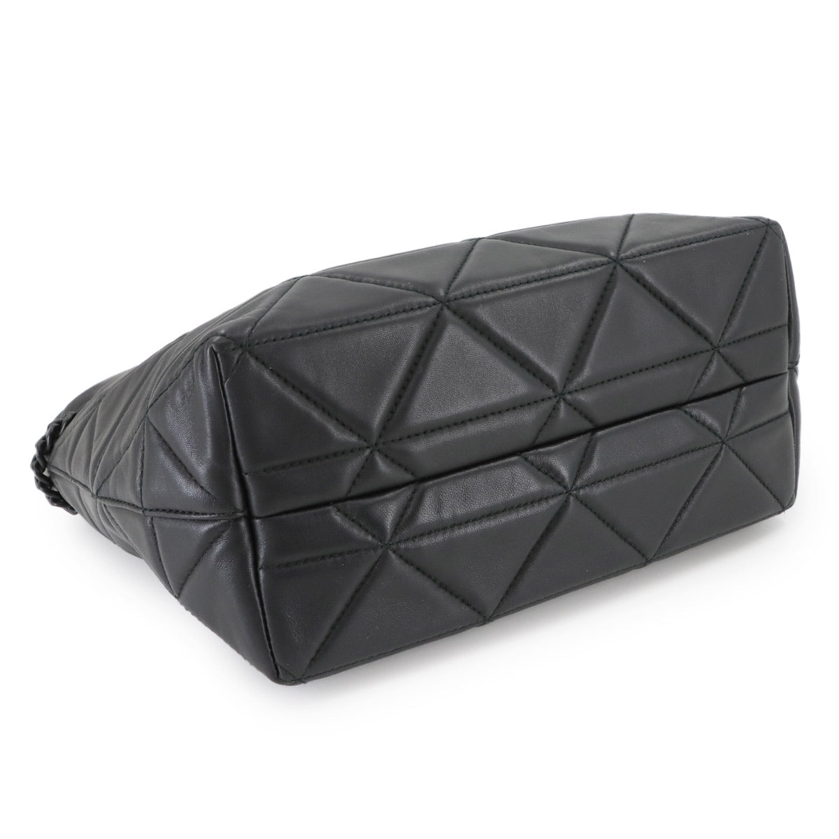 Spectrum Chain Tote Bag Leather Black 1BG298 Purse