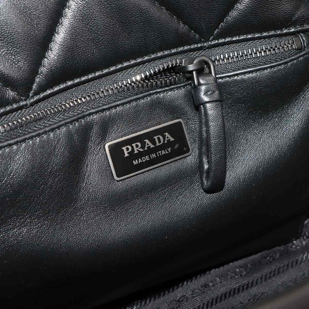 Spectrum Chain Tote Bag Leather Black 1BG298 Purse