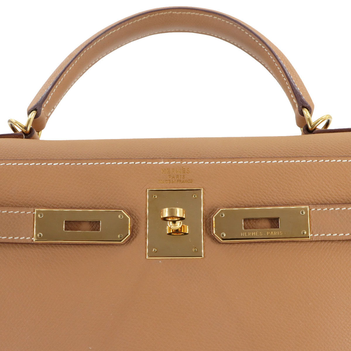 Kelly 32 Epsom Natural 2way Hand Shoulder Bag Purse