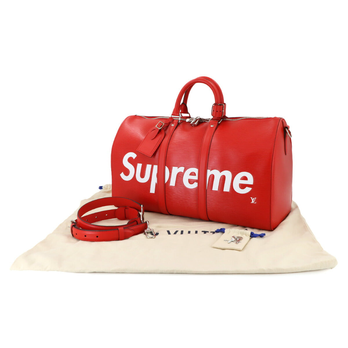 Supreme Epi Keepall Bandouliere 45 Luggage Red M53419