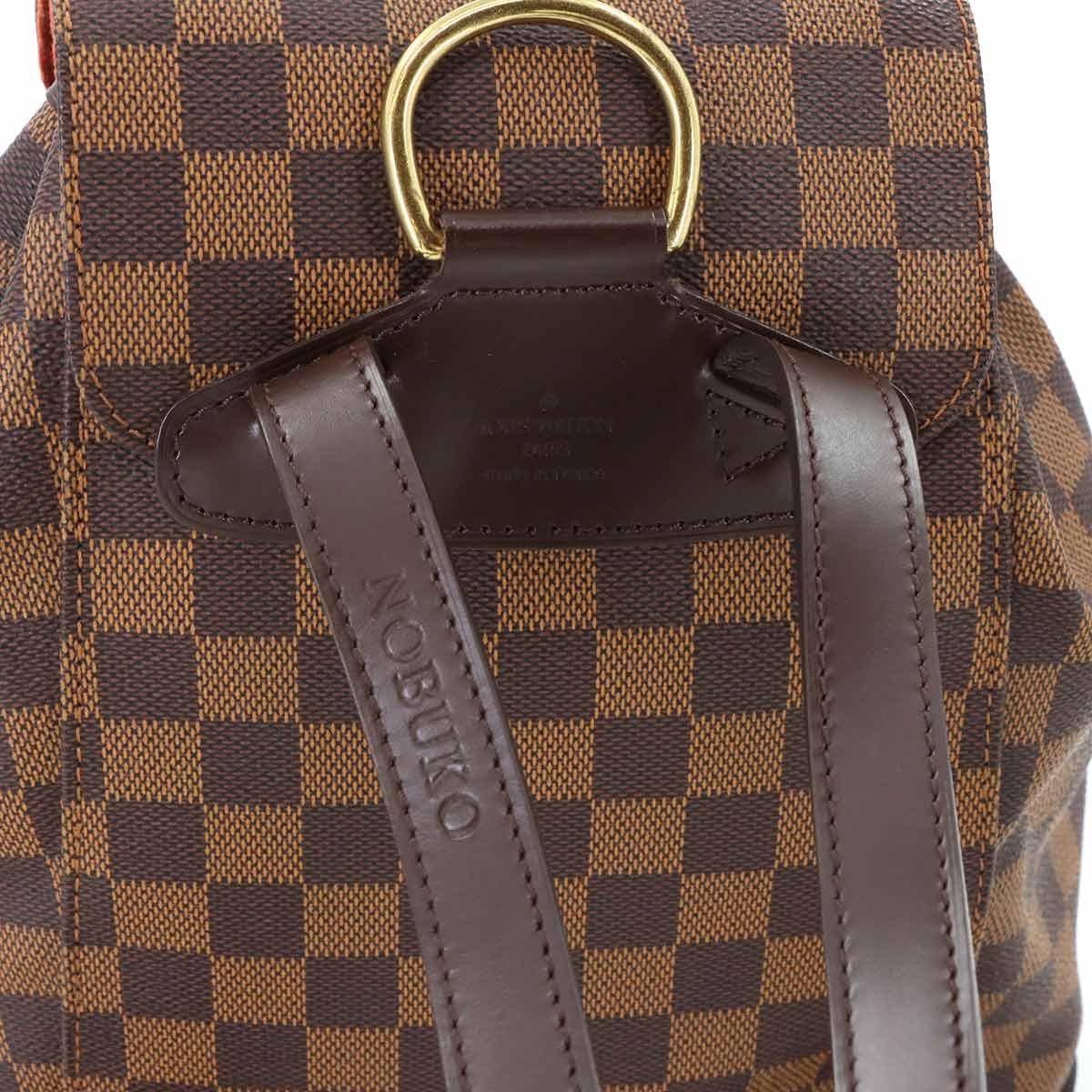 Damier Montsouris MM SPO Backpack Brown N51143 Purse