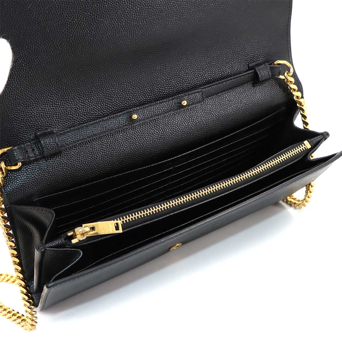 Monogram Star Chain Wallet Leather Black 447933