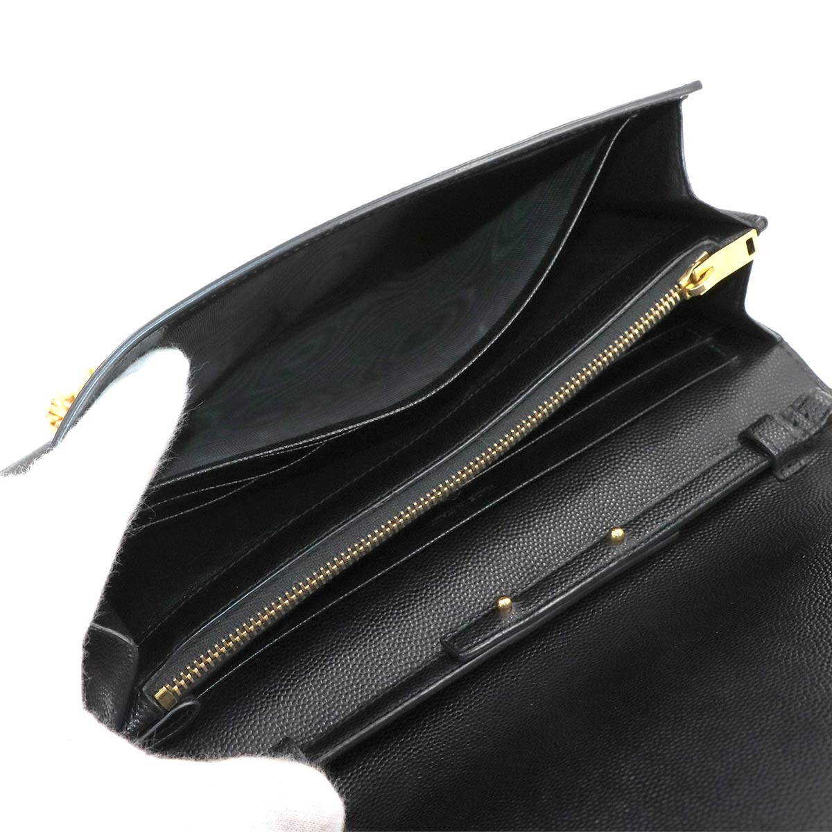 Monogram Star Chain Wallet Leather Black 447933