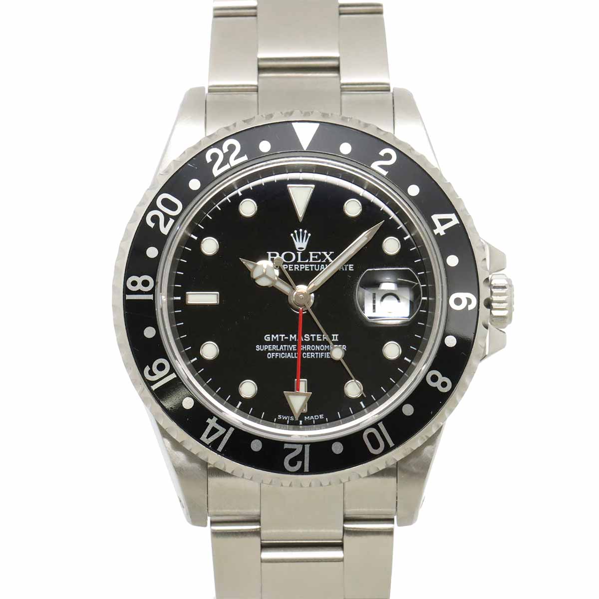 GMT Master II 16710 Serial P Date Black Dial Mens Watch
