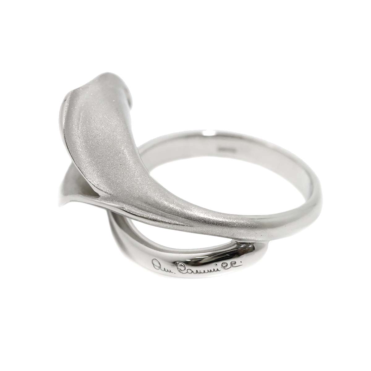 Sapphire Ring 18K WG YG 750 size6.75(US)